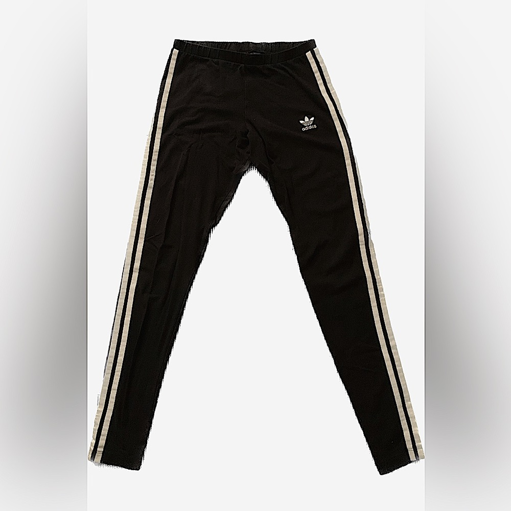 Adidas Black Leggings (Size: Children Small)